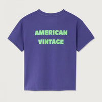 Tee-Shirt Fizvalle violet mixte American Vintage E26