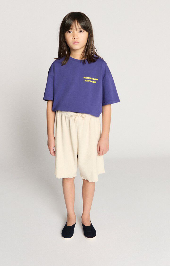 Tee-Shirt Fizvalle violet mixte American Vintage E26