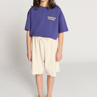 Tee-Shirt Fizvalle violet mixte American Vintage E26