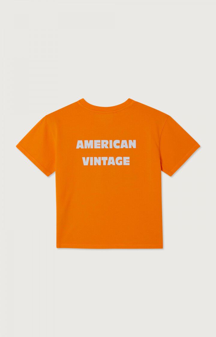 Tee-shirt Fizvalley orange mixte Ameerican Vintage H26