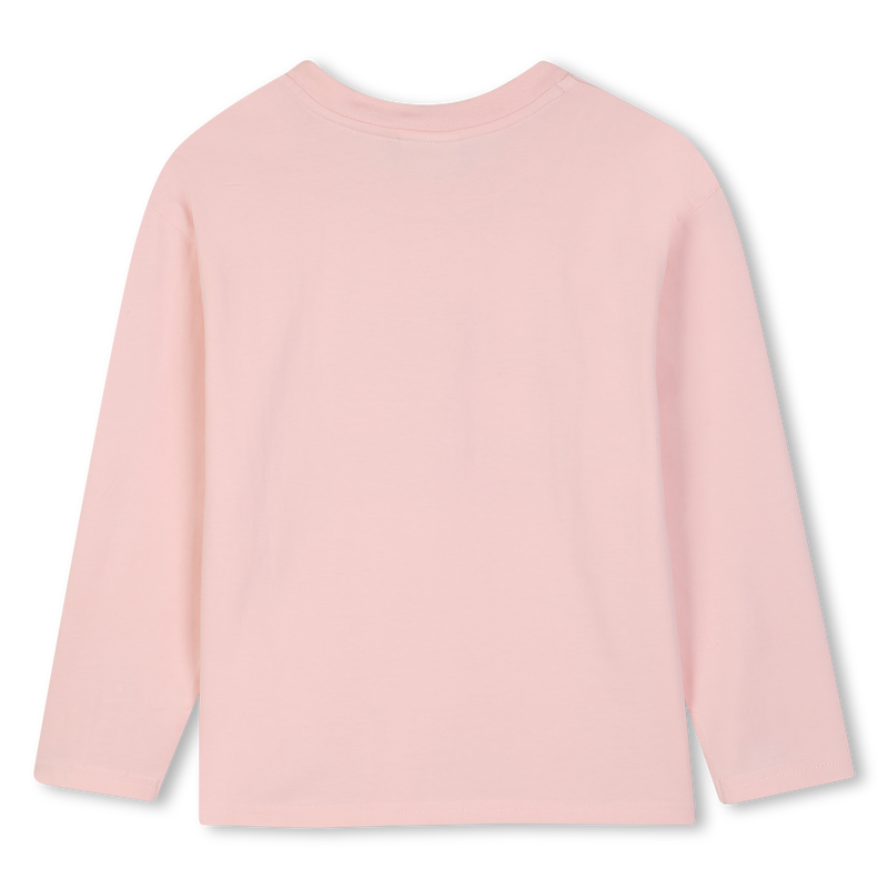 Tee-Shirt manches longues rose pastel fille Kids Around H26