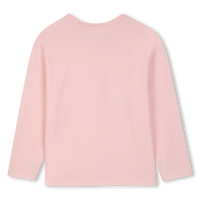 Tee-Shirt manches longues rose pastel fille Kids Around H26