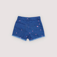 Lys short coeurs denim clair fille The New Society E26