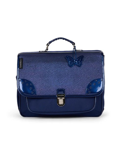 Cartable Moyen navy bleu Caramel & Cie
