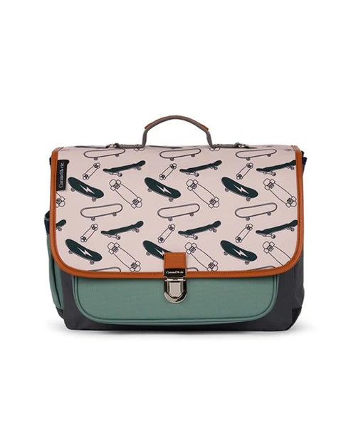 Cartable Moyen gray skates Caramel & Cie