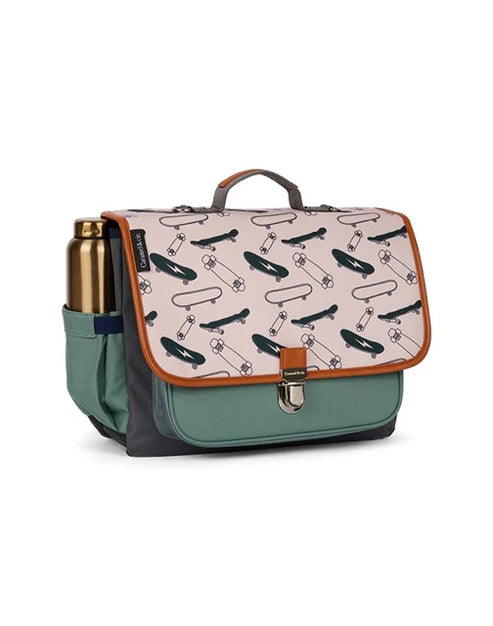Cartable Moyen gray skates Caramel & Cie