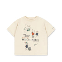 Tee-shirt manches courtes famo lait d'amande garçon Konges Slojd E26