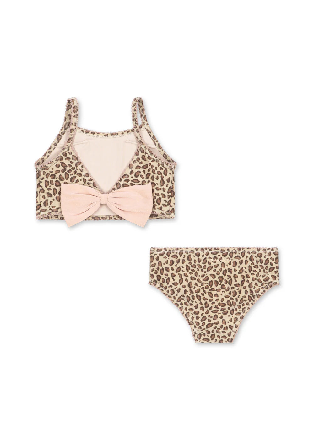 Maillot de bain 2 pièces Kitty imprimé léopard fille Konges E26