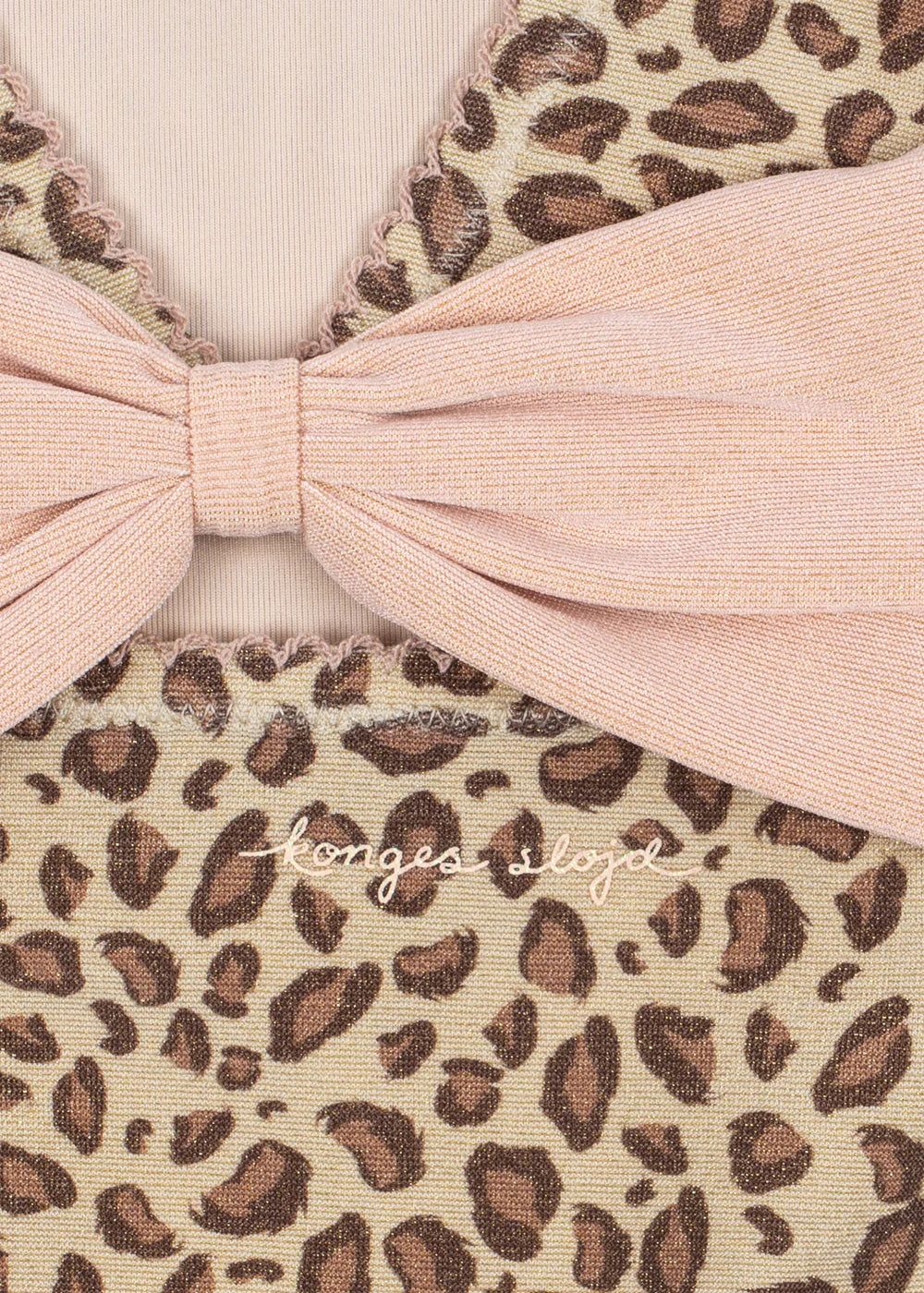 Maillot de bain 2 pièces Kitty imprimé léopard fille Konges E26