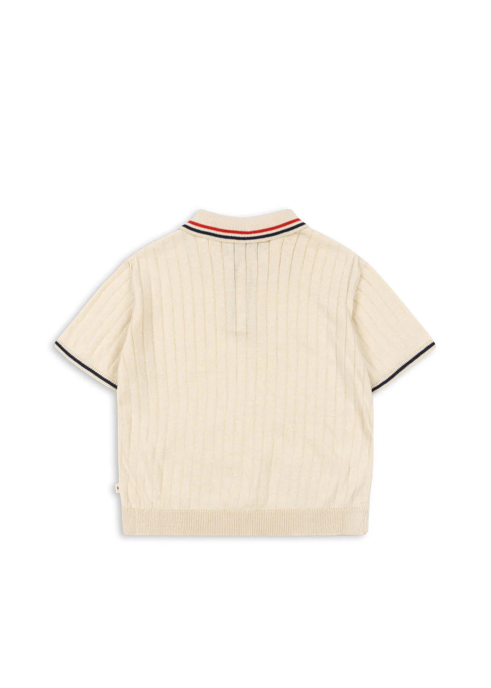 Polo manches courtes mio knit écru babyboy Konges Slojd E26