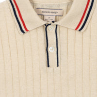 Polo manches courtes mio knit écru babyboy Konges Slojd E26