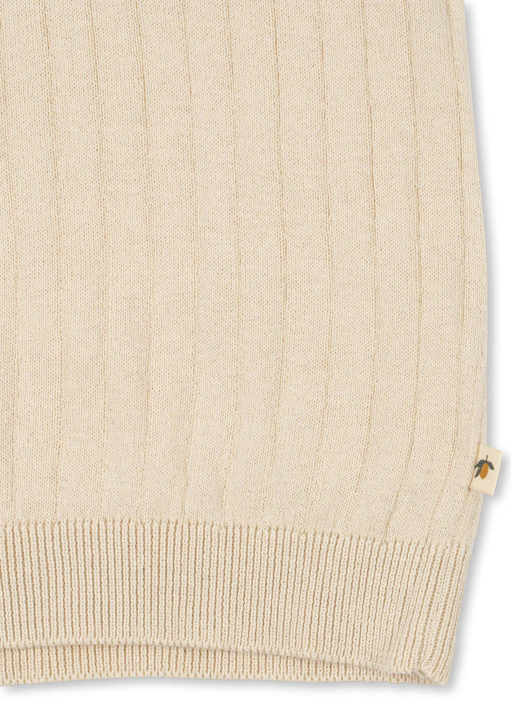 Polo manches courtes mio knit écru babyboy Konges Slojd E26