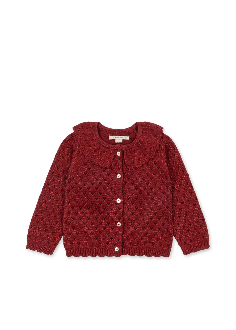 Cardigan Holiday red dahlia babygirl Konges Slojd H26