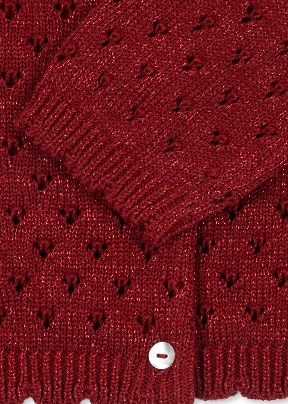 Cardigan Holiday red dahlia babygirl Konges Slojd H26