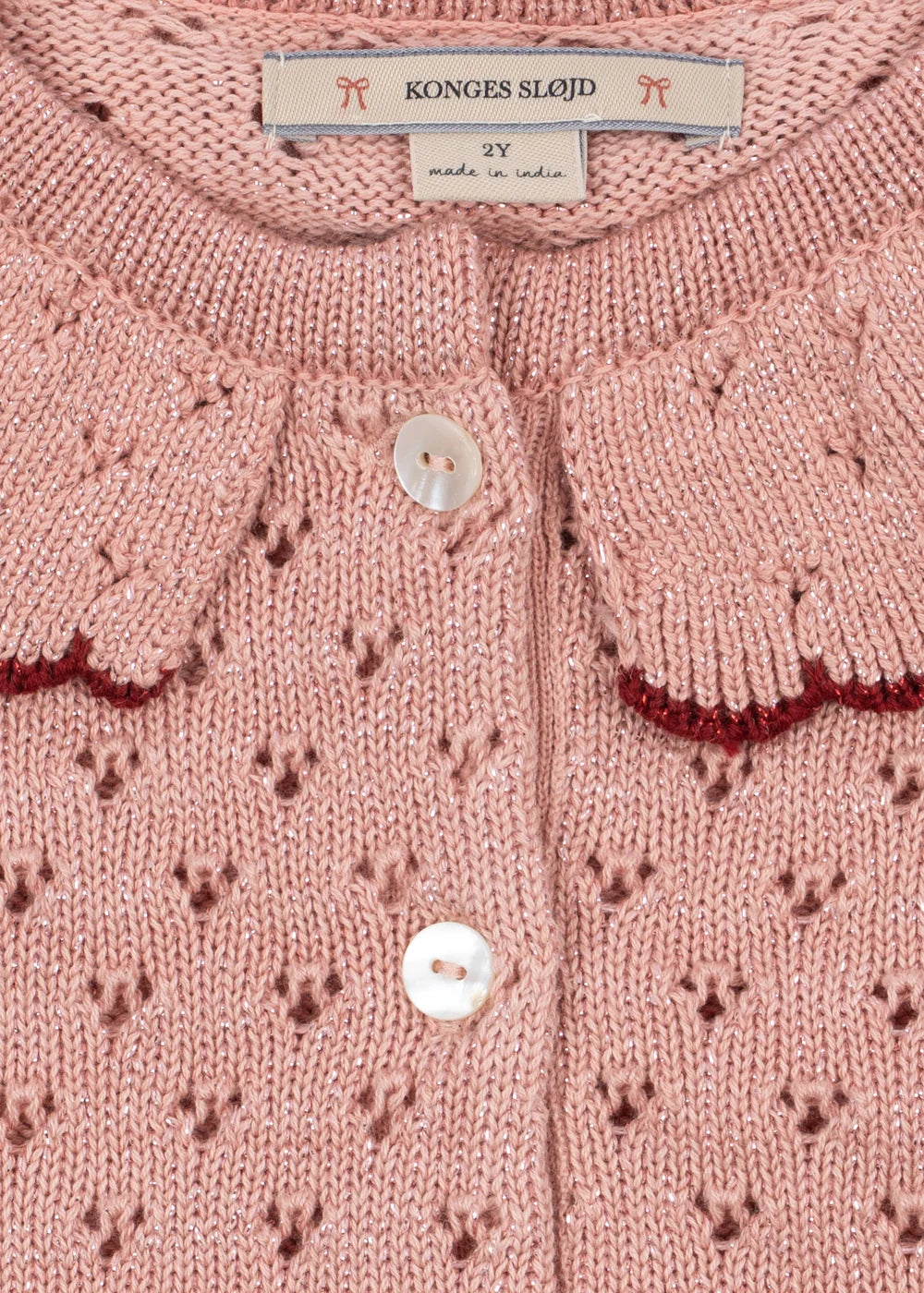 Cardigan Holiday mellow rose babygirl Konges Slojd H26