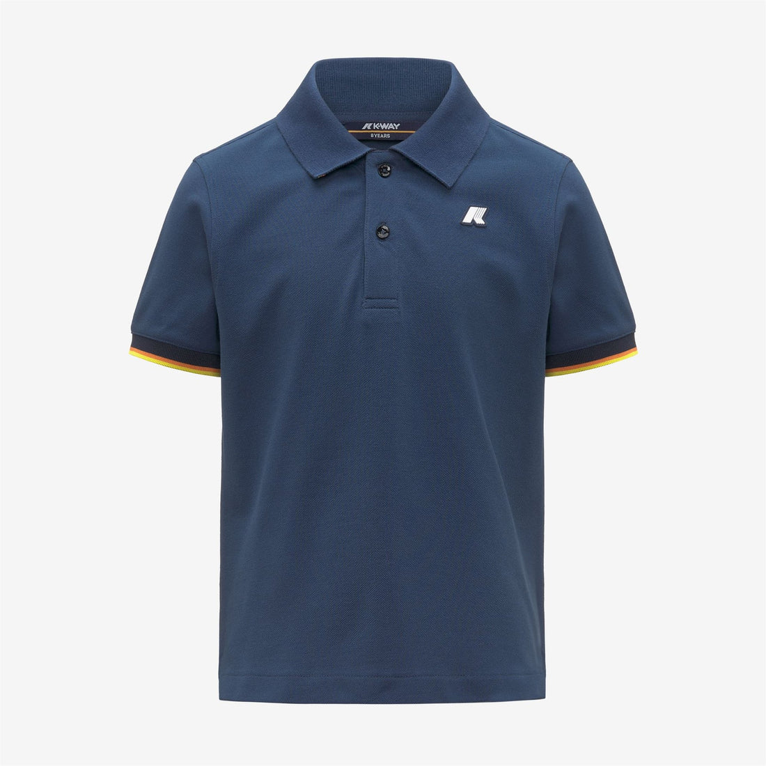 Polo en coton bleu garçon K-WAY E26