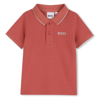 Polo manches courtes rose violacé babyboy Boss E26