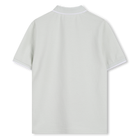 Polo manches courtes turquoise garçon Boss E26