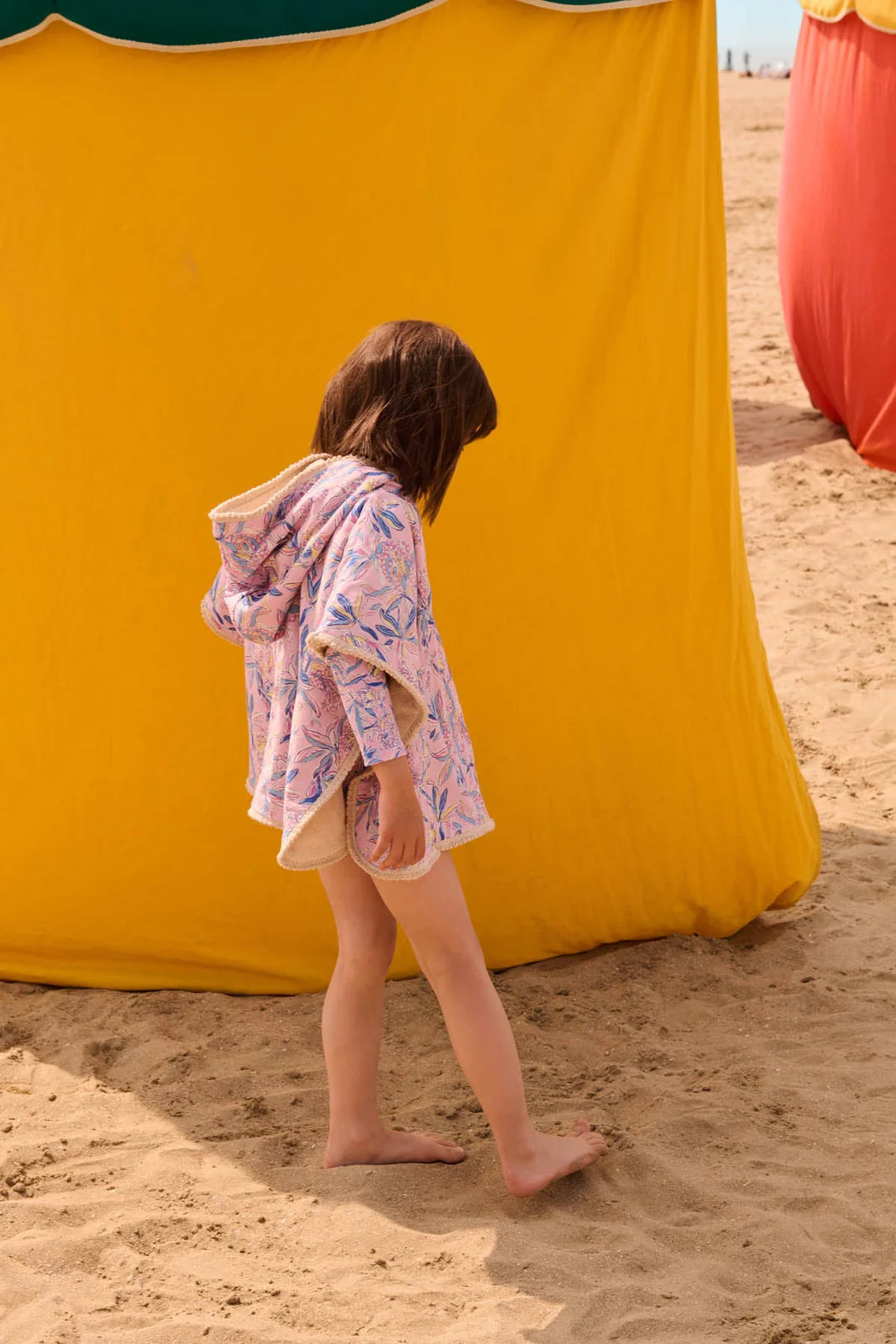 Poncho de bain pink lush paradise fille Louise Misha E26