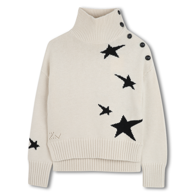 Pull écru en laine col montant fille Zadig & Voltaire H25