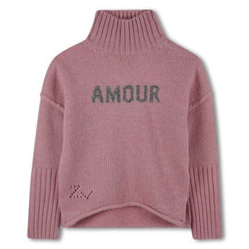 Pull en laine wild rose col montant fille Zadig & Voltaire H25