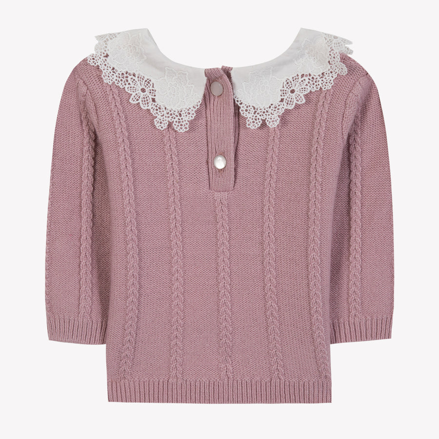 Pull églantine col broderie babygirl Tartine et Chocolat H25