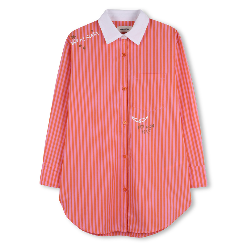 Robe Chemise rose orange fille Zadig & Voltaire E26