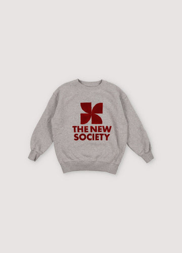 Sweat gris chiné mixte The new society H24