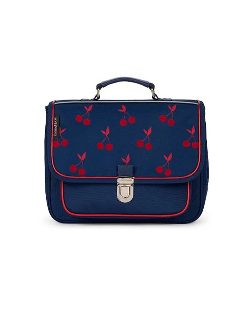 Petit Cartable velvet cherries Caramel & Cie