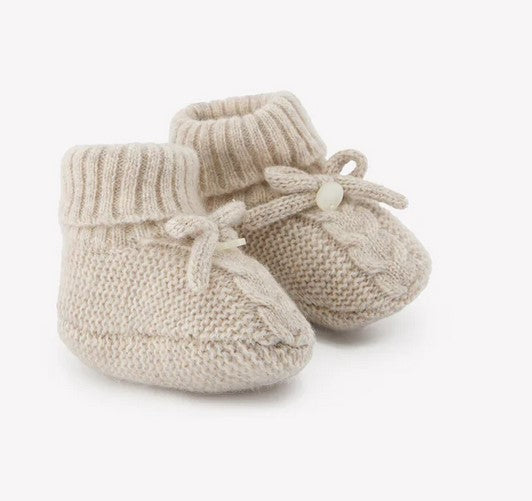 Chaussons moka chiné noeud - Tartine et Chocolat H25