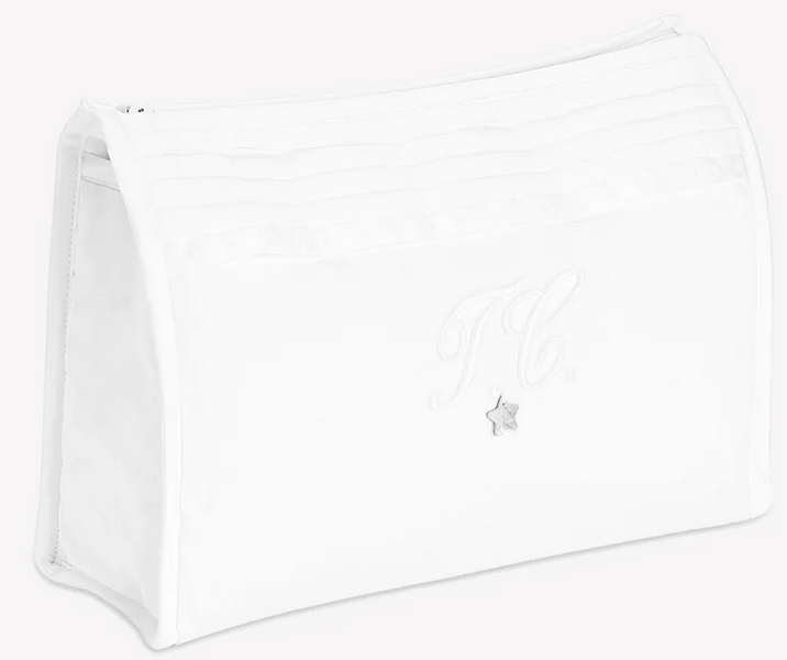 Trousse de toilette monogramme blanc - Tartine et Chocolat