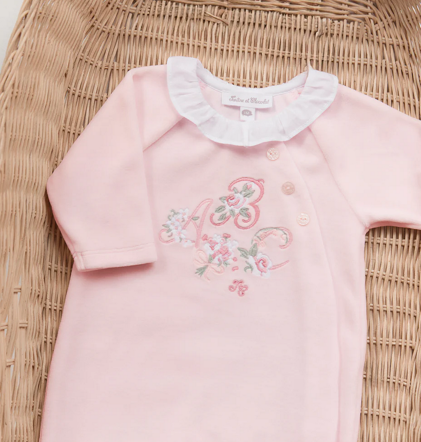 Pyjama abécédaire fleuri babygirl Tartine et Chocolat