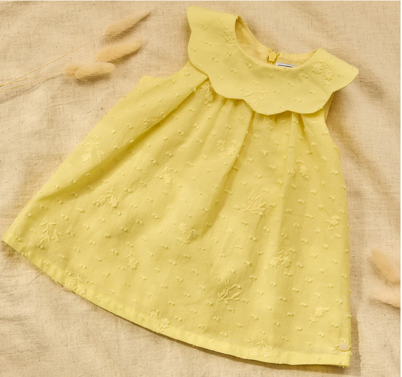 Robe citrus coton col claudine babygirl Tartine et Chocolat E26