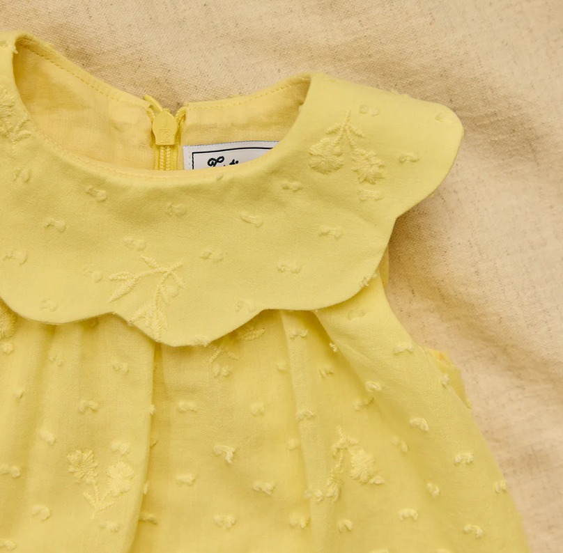 Robe citrus coton col claudine babygirl Tartine et Chocolat E26