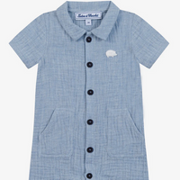 Combinaison courte bleu nuage babyboy Tartine et chocolat E26