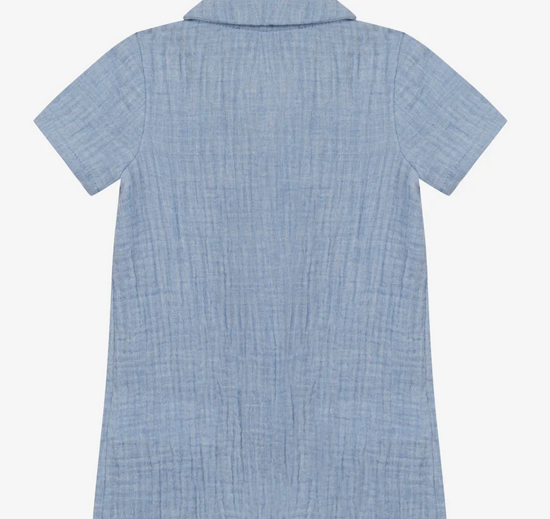 Combinaison courte bleu nuage babyboy Tartine et chocolat E26