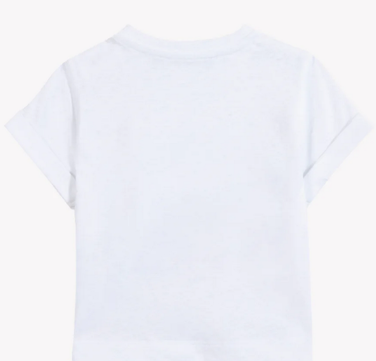 Tee-shirt blanc badminton babyboy Tartine et Chocolat E26