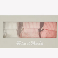 Coffret Chaussettes babygirl rose coton Tartine et Chocolat