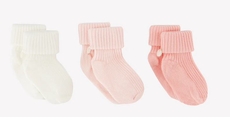 Coffret Chaussettes babygirl rose coton Tartine et Chocolat