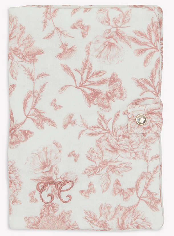Protège carnet de santé Toile de Jouy rose Tartine et Chocolat