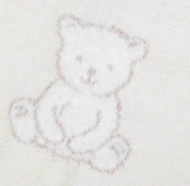 Combinaison longue écru coton broderie baby Mixte Tartine et chocolat H26