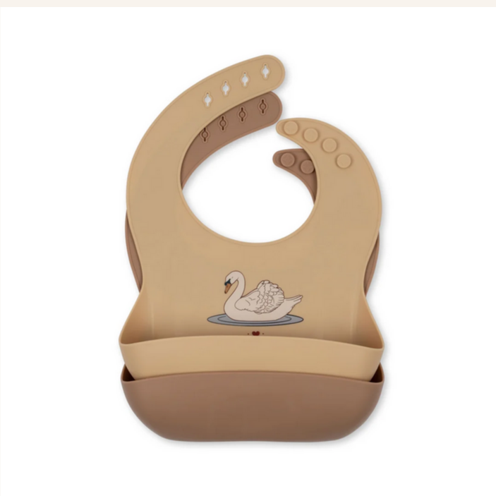 Pack de 2 bavoirs cygnes - Konges Slojd