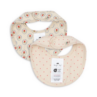 Lot de 2 bavoirs Basic  pirouette dot  - Konges Slojd