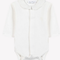 Body Ecru coton col brodé babygirl Tartine et Chocolat H26