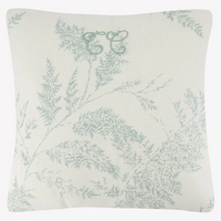 Coussin réversible feuillage vert Tartine et chocolat