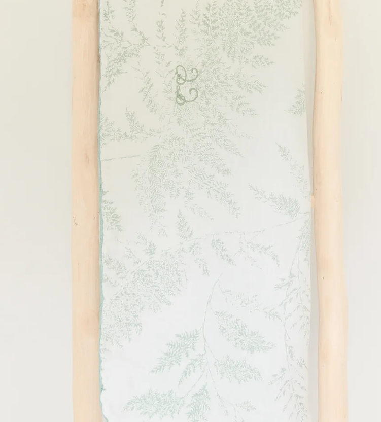 Plaid réversible feuillage vert Tartine et Chocolat