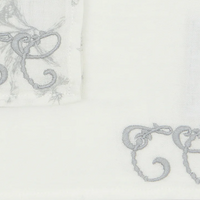 Lot de deux langes Toile de Jouy gris Tartine et Chocolat