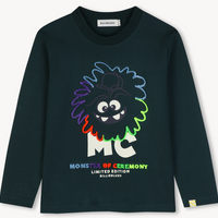Tee-shirt manches longues noir garçon Billieblush H26