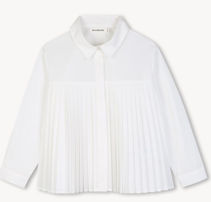 Chemise plissée blanche Rice fille Billieblush H26