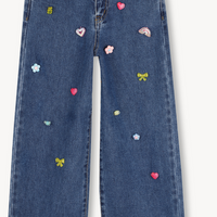 Pantalon en denim stone pousse fille Billieblush H26